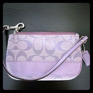 COACH Lilac wristlet